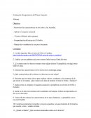 Evaluación Recuperatorio del Primer trimestre