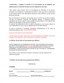 Encuesta recolección de datos de la investigación de mercados