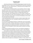 Comentario crítico Don Juan Tenorio