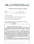 Prueba de lengua y literatura séptimos años