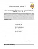 ENCUESTA SOBRE DISCRIMINACIÓN LABORAL HACIA PERSONAS DISCAPACITADOS