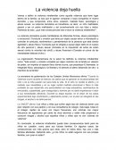 La violencia deja huella