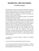 Resumen del Libro SER HUMANO.