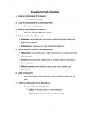 Cuestionario de Química.