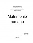 Derecho romano. Elementos del matrimonio romano