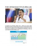 Ahorro en Ecuador alcanza 72%