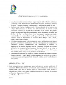 JÓVENES: ESPERANZA VIVA DE LA IGLESIA. Página 1