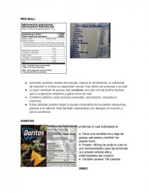 Información nutricional. RED BULL DORITOS OREO. Página 2