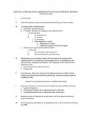 BASES DE LA ORGANIZACIÓN ADMINISTRATIVA EN CHILE, PRINCIPIOS, NORMAS Y ESTADO ACTUAL