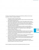 Con base a la lectura Definiciones y Conceptos de los diferentes conflictos, de los dos casos presentados.