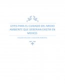 LEYES PARA CUIDADO DEL MEDIO AMBIENTE