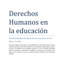 Derechos humanos y la educacion