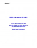 NTRODUCCION AL SEGURO DE INCENDIO Y PERJUICIOS POR PARALIZACION ESCUELAS DE SEGUROS A.G.