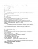 Tema: Unidad Didáctica de religión