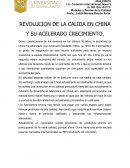 REVOLUCION DE LA CALIDA EN CHINA Y SU ACELERADO CRECIMIENTO.