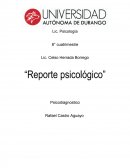 Reporte psicológico