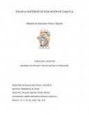 POBLACIÓN Y MUESTRA UNIVERSO DE ESTUDIO Y SELECCIÓN DE LA POBLACIÓN