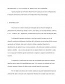 PREPARACIÓN Y EVALUACIÓN DE PROYECTOS DE INVERSIÓN.