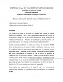 IMPORTANCIA DE LAS BPL PARA IDENTIFICAR SUSTANCIAS QUIMICAS