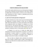 CAPÌTULO I FUENTES GENERALES DE OBLIGACIONES