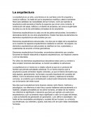 La arquitectura.