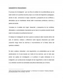 DIAGNÓSTICO PEDAGÓGICO