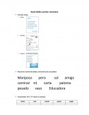 Guía kínder primer semestre