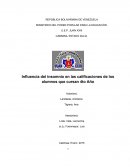 Influencia del insomnio en las calificaciones de los alumnos que cursan 4to Año