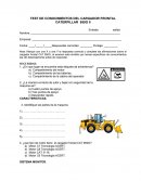 TEST DE CONOCIMIENTOS DEL CARGADOR FRONTAL CATERPILLAR 950G II