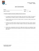 Resuelve las siguientes situaciones problemas (3 puntos cada uno)