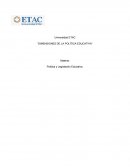 DIMENSIONES DE LA POLÍTICA EDUCATIVA