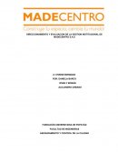 DIRECCIONAMIENTO Y EVALUACION DE LA GESTION INSTITUCIONAL DE MADECENTRO S.A.S