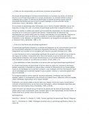 ¿Cuáles son los componentes que estructuran el proceso de aprendizaje?