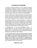 La minería en Colombia. MINERIA DEL CHOCO