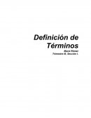 Definición de Términos María Römer Trimestre III, Sección I.