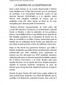 La guerrra de la deseperacion
