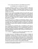 EL MOVIMIENTO DE LA CRIMINOLOGIA CRÍTICA