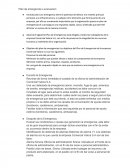 Plan de emergencia o evacuacion