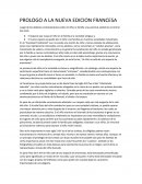 PROLOGO A LA NUEVA EDICION FRANCESA.