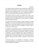 Ensayo sobre pensamiento critico