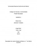 QUIMICA I PRACTICA ÁCIDOS Y BASES