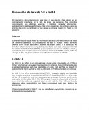 Evolución de la web 1.0 a la 3.0