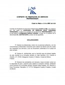 CONTRATO DE PRESTACION DE SERVICIOS PROFESIONALES