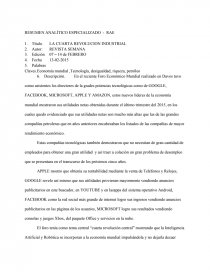 RESUMEN ANALÍTICO ESPECIALIZADO - RAE. Página 1