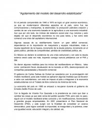 Agotamiento del modelo del desarrollo estabilice.. Página 1