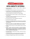 Reglamento Interno Sindicalizados