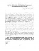 Cuatro centros de arte provinciano