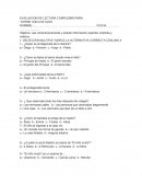 EVALUACION DE LECTURA COMPLEMENTARIA “OYEME CON LOS OJOS