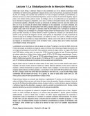 Lectura 1 La Globalización de la Atención Médica