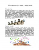Diferencias entre nivel de vida y calidad de vida